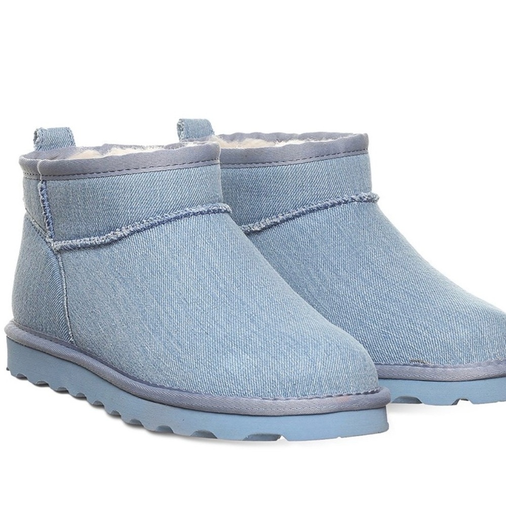 BearPaw Denim Blue Ankle Boots